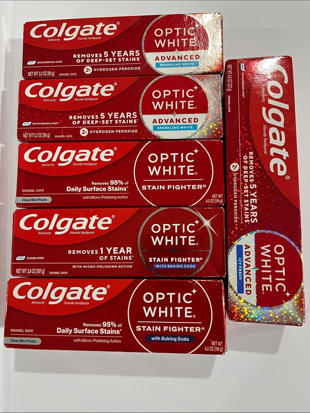 Colgate Optic White Toothpaste - 6 Packs